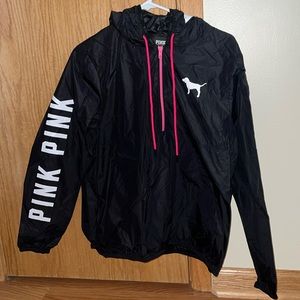 VS PINK 3/4 Zip Windbreaker